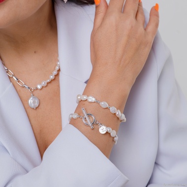 Браслет Fiore Luna, String of Pearls Togl, LB4111 S Браслет Fiore Luna, String of Pearls Togl, LB4111 S